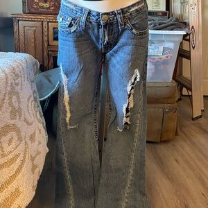 TRUE RELIGION DISTRESSED JEANS 503